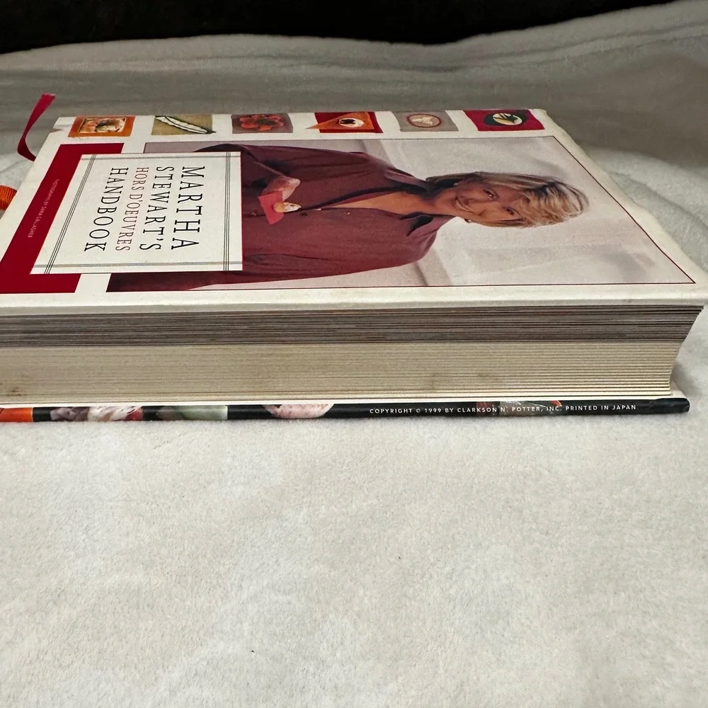 Martha Stewart Hors D'Oeuvres Cookbook Hardcover 1999 Excellent Cottagecore Vtg